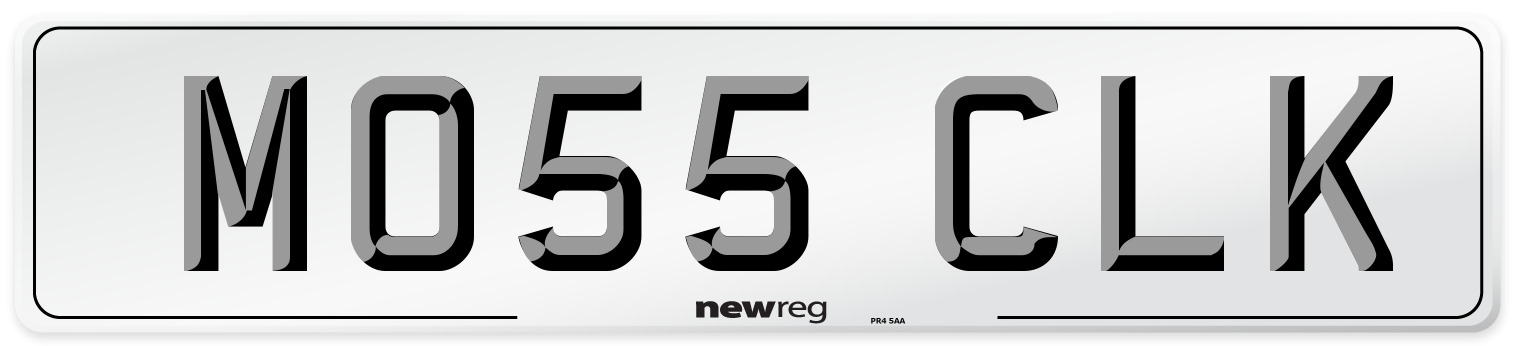 MO55 CLK Number Plate from New Reg